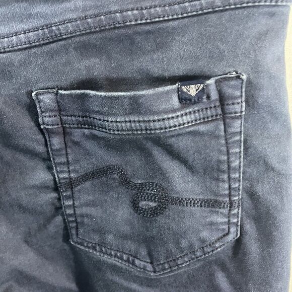 Carreli Womens Slim Skinny Jeans Blue Pockets Dark Wash Mid Rise Denim - Picture 5 of 6